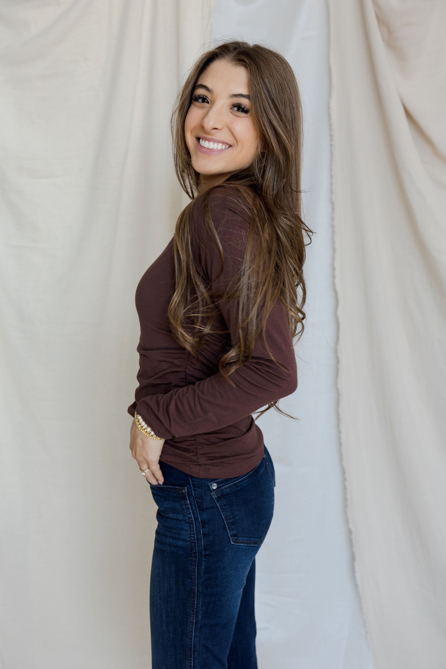 Ruched Top - 2 colors