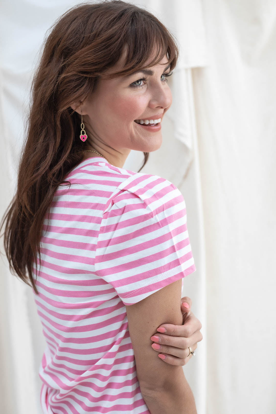 Short Sleeve Striped Tee - 2 Colors