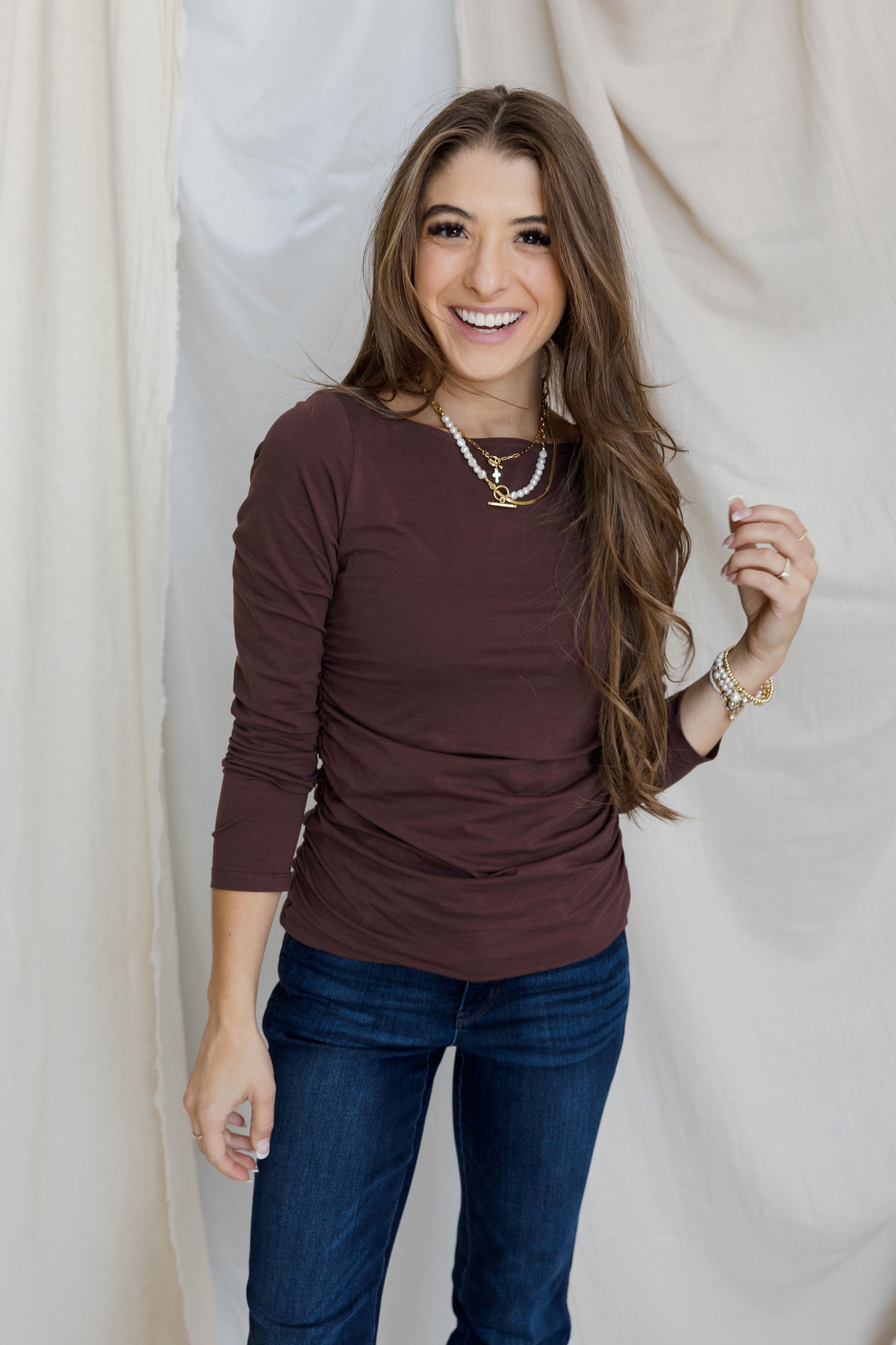 Ruched Top - 2 colors