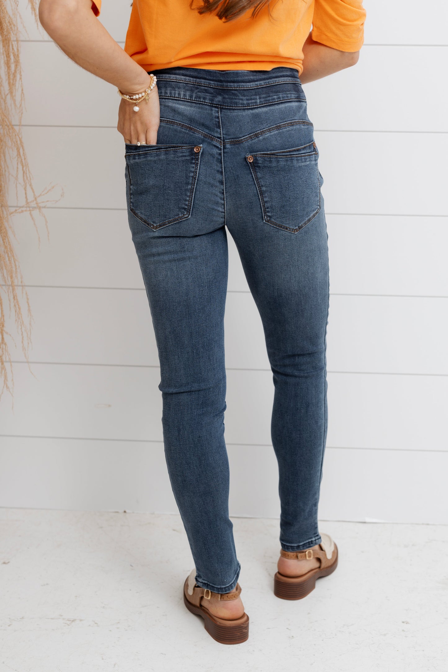 High Rise Ankle Glider - Blue