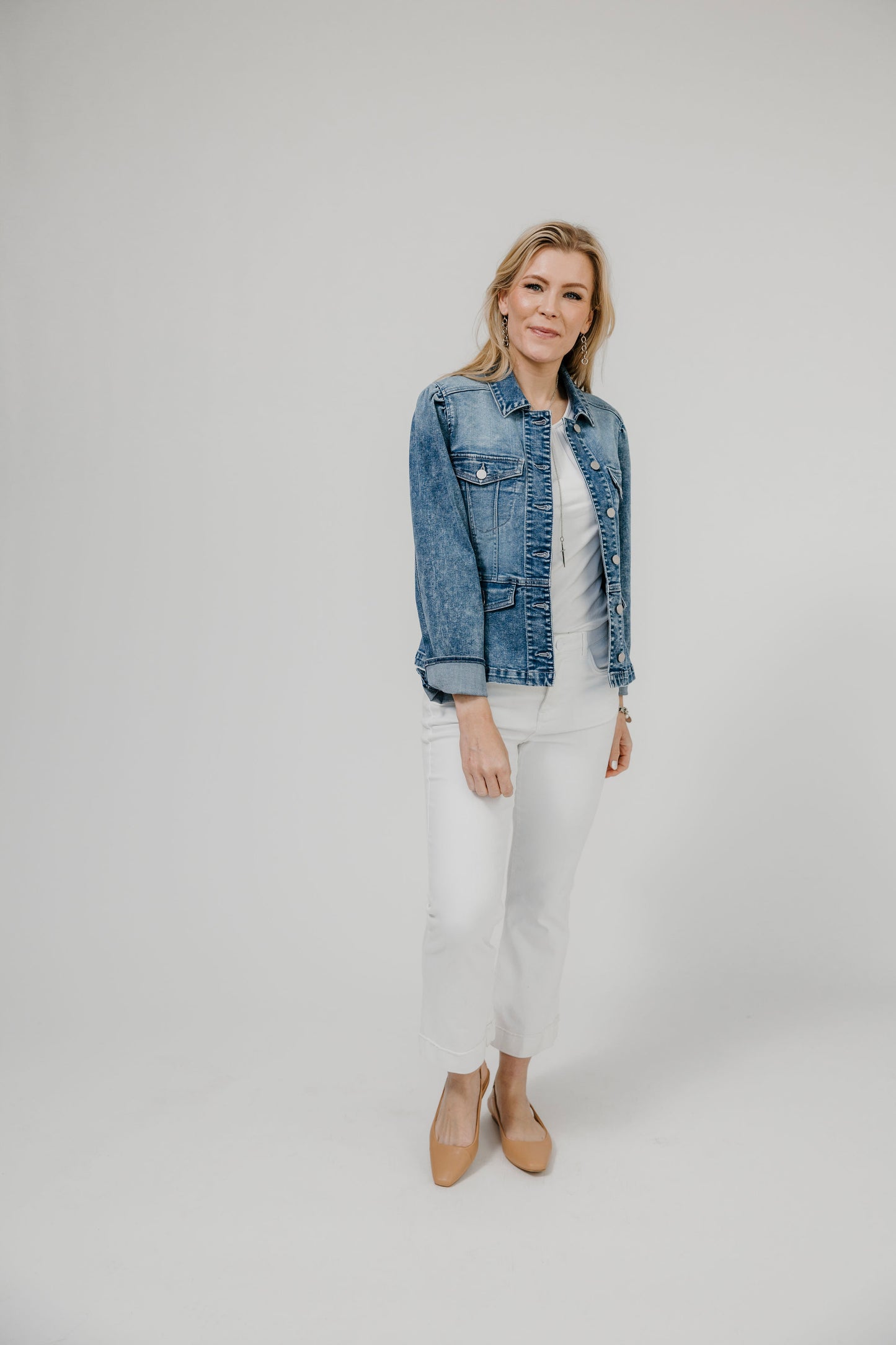 Puff Long Sleeve Peplum Pleat Jacket