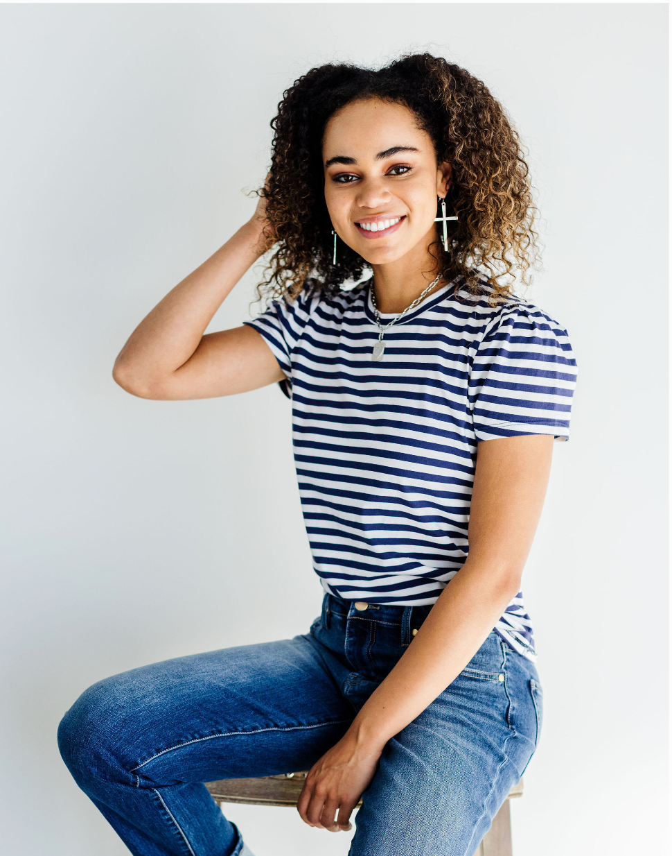 Short Sleeve Striped Tee - 2 Colors