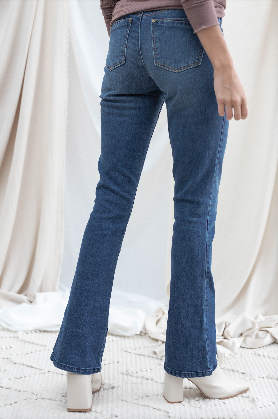 Front Slit High Rise Itty Bitty Boot