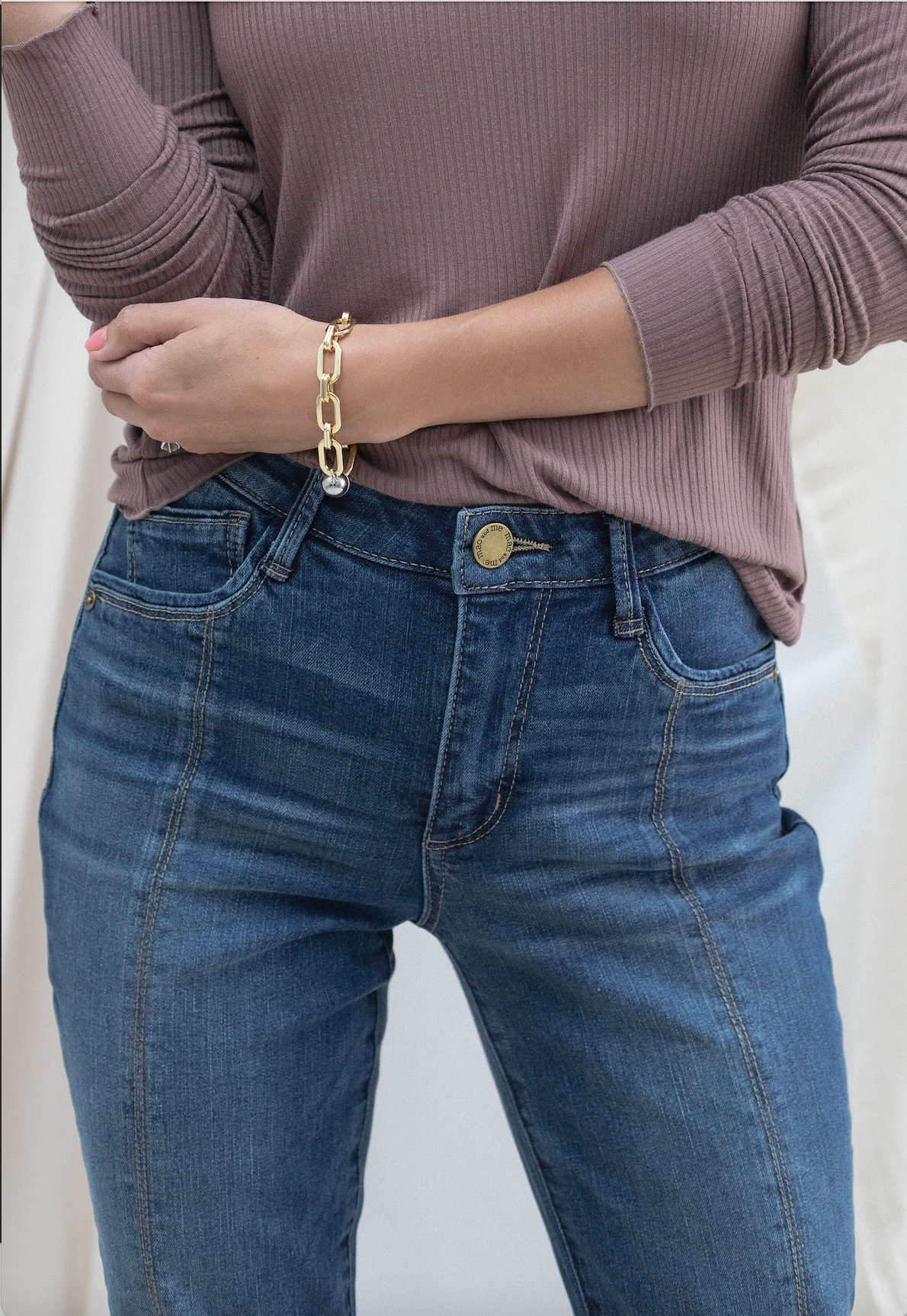 Front Slit High Rise Itty Bitty Boot