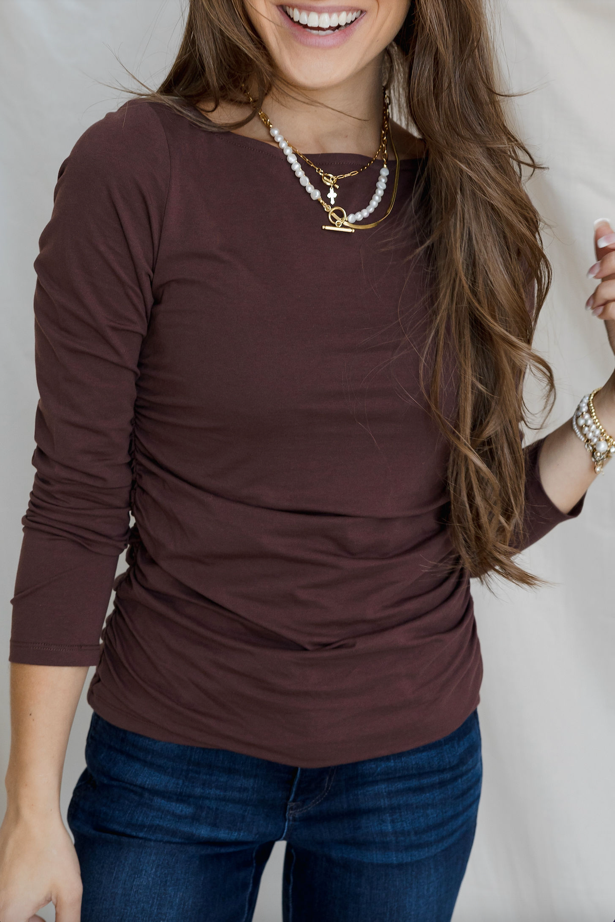 Ruched Top - 2 colors