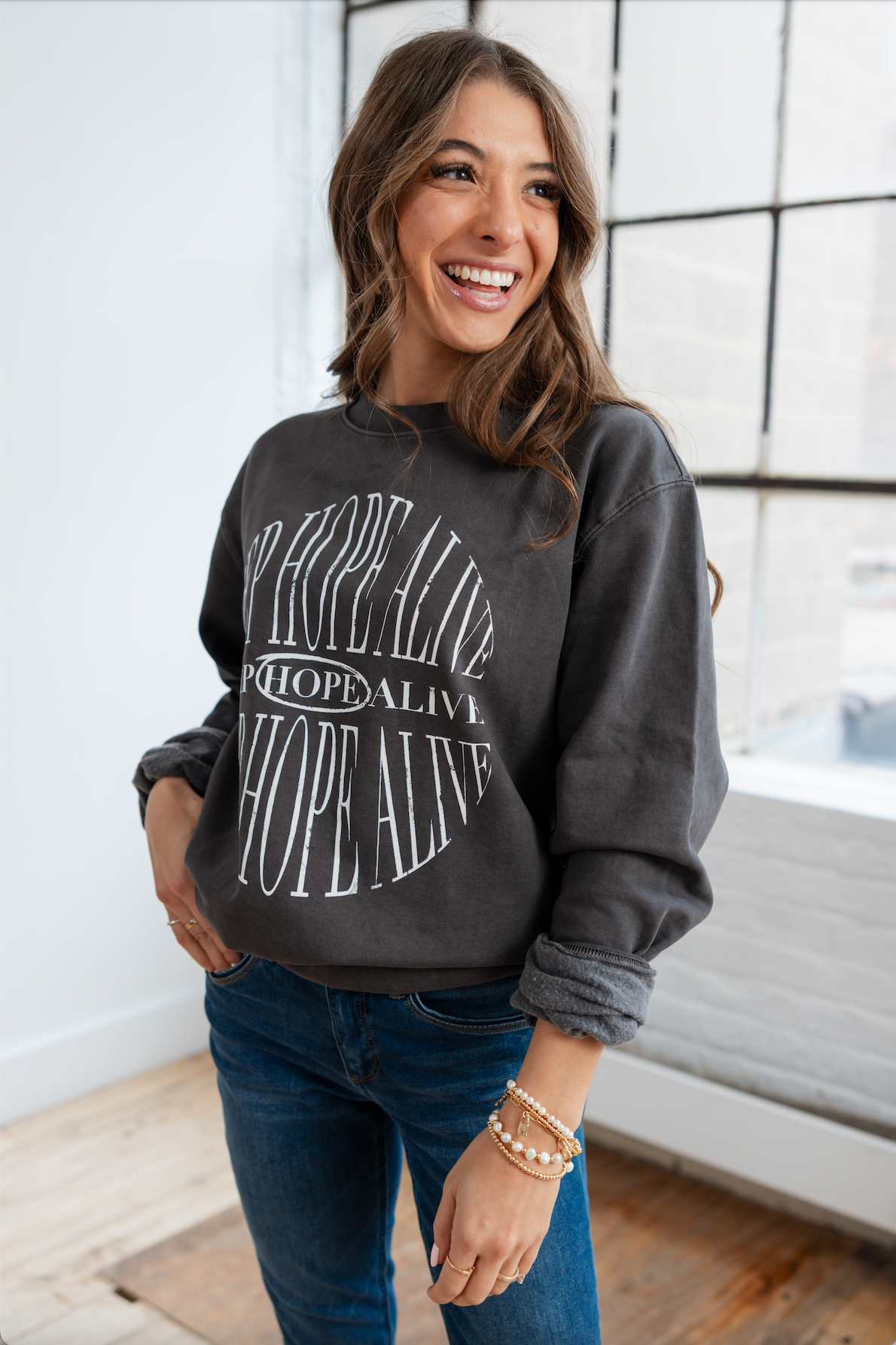 Keep Hope Alive Graphic Sweatshirt