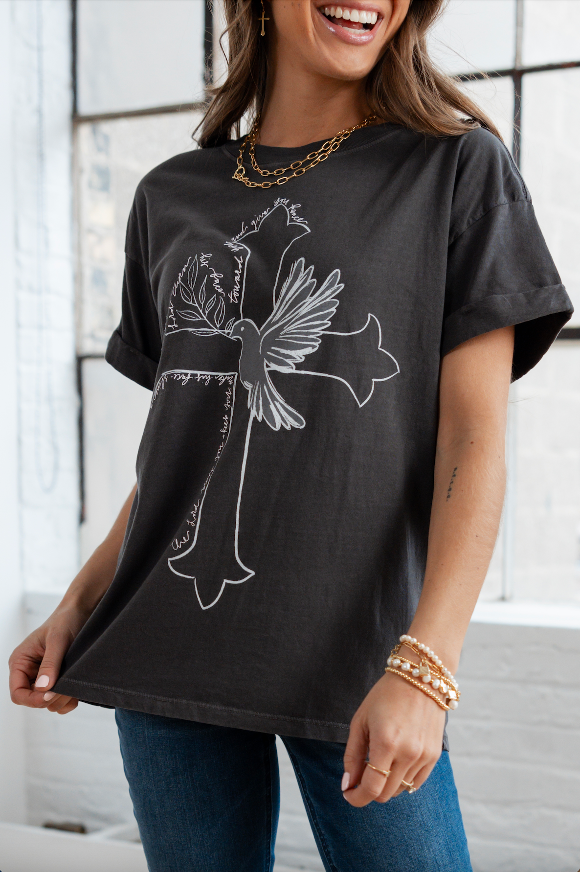 Cross and Dove Graphic Tee
