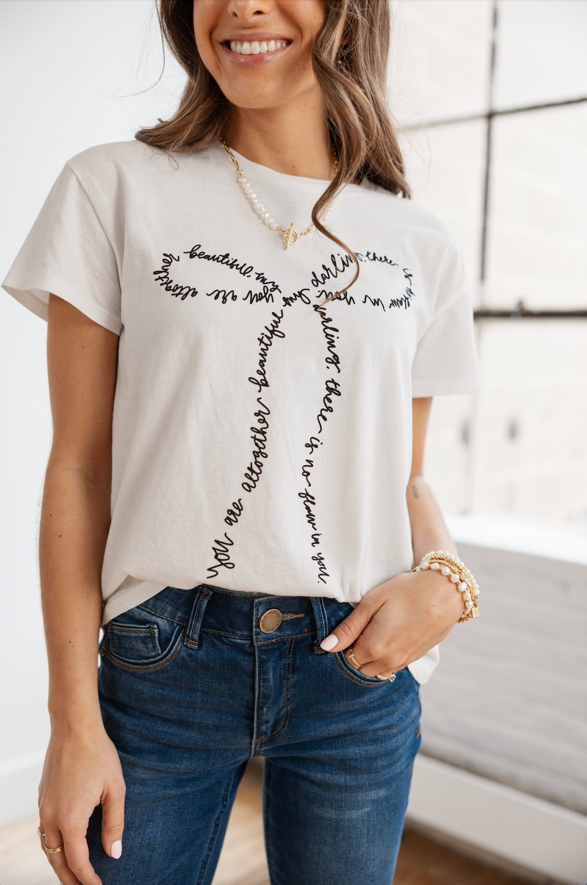 Altogether Beautiful Bow Tee