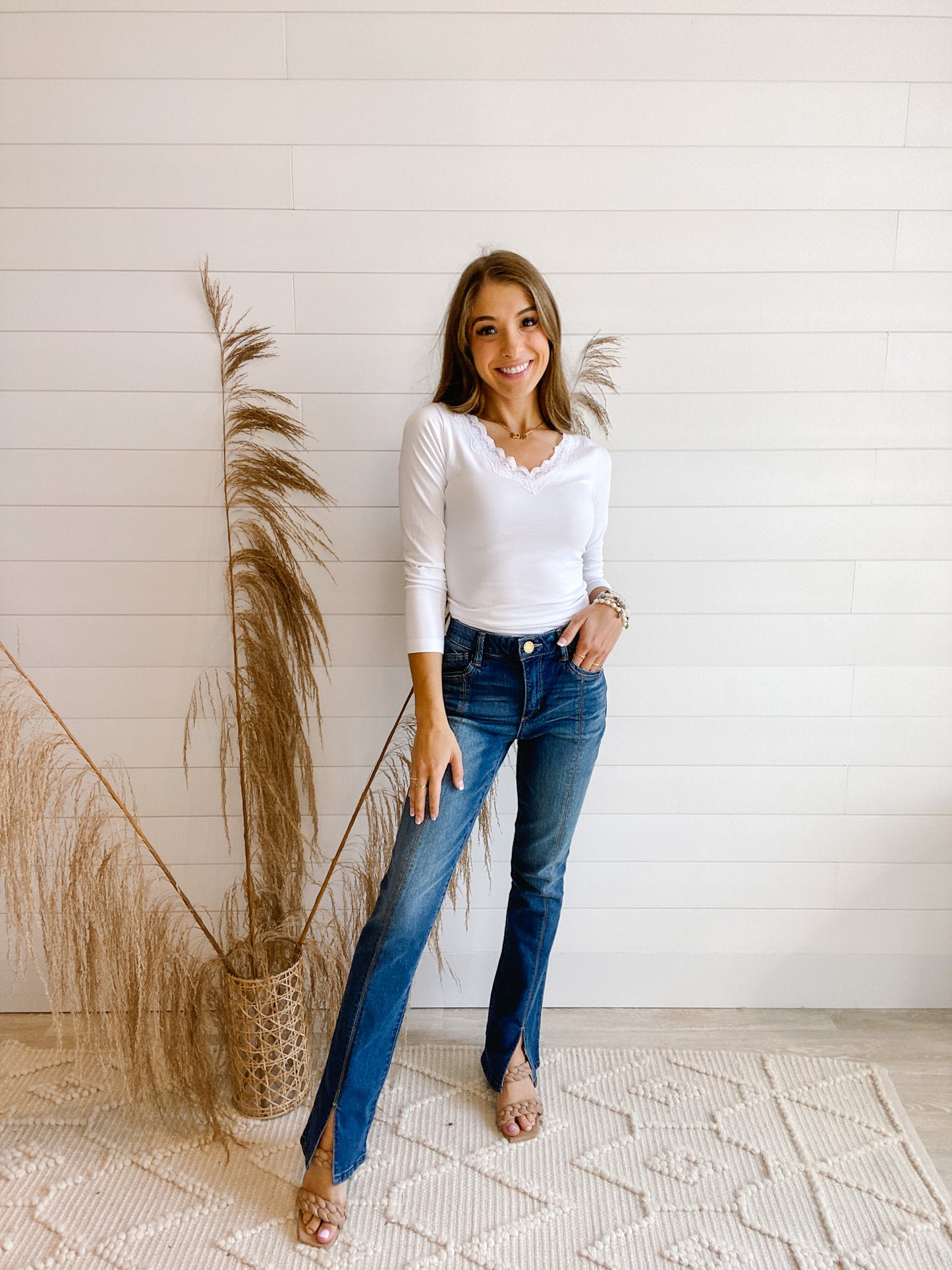 Front Slit High Rise Itty Bitty Boot