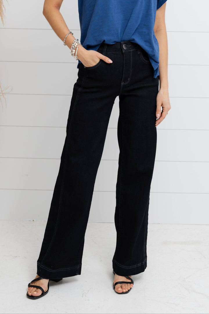 Mac and Me Skyrise Wide Leg with Double Side Seam