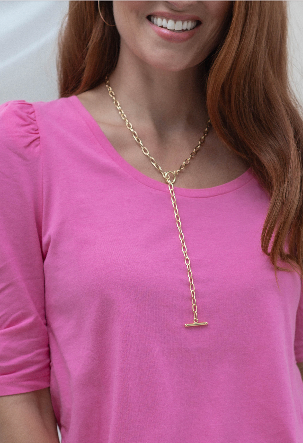 24" Link Toggle Layering Necklace