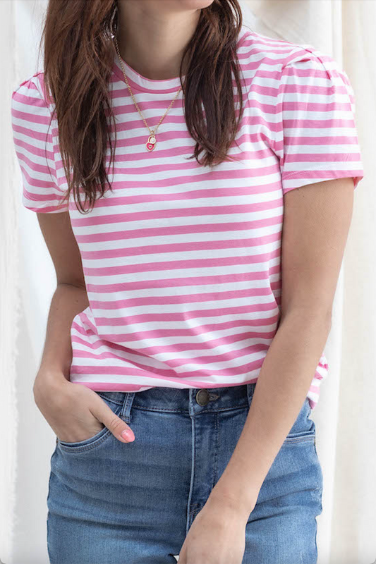 Short Sleeve Striped Tee