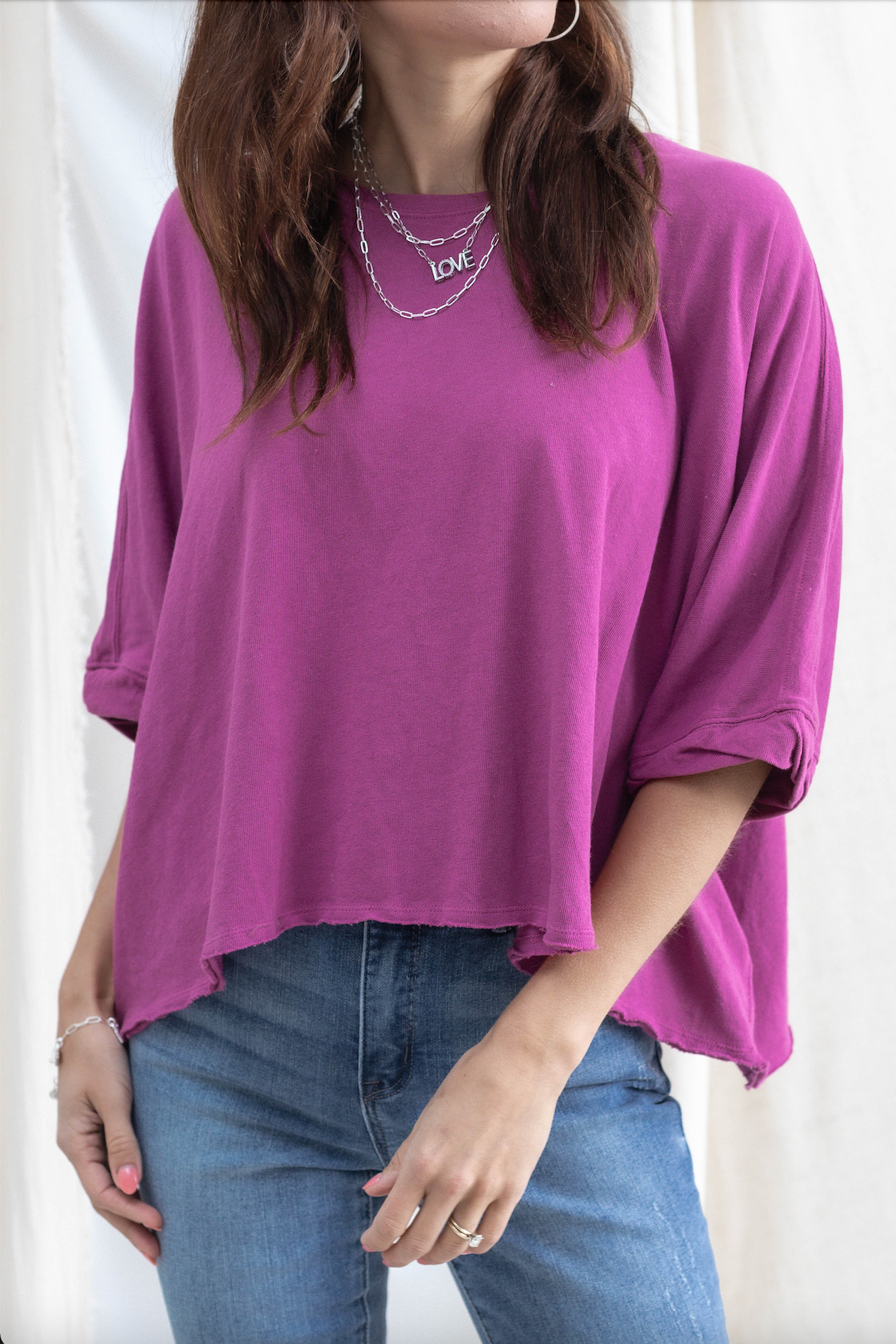 Vintage Swing Tee - Fuschia