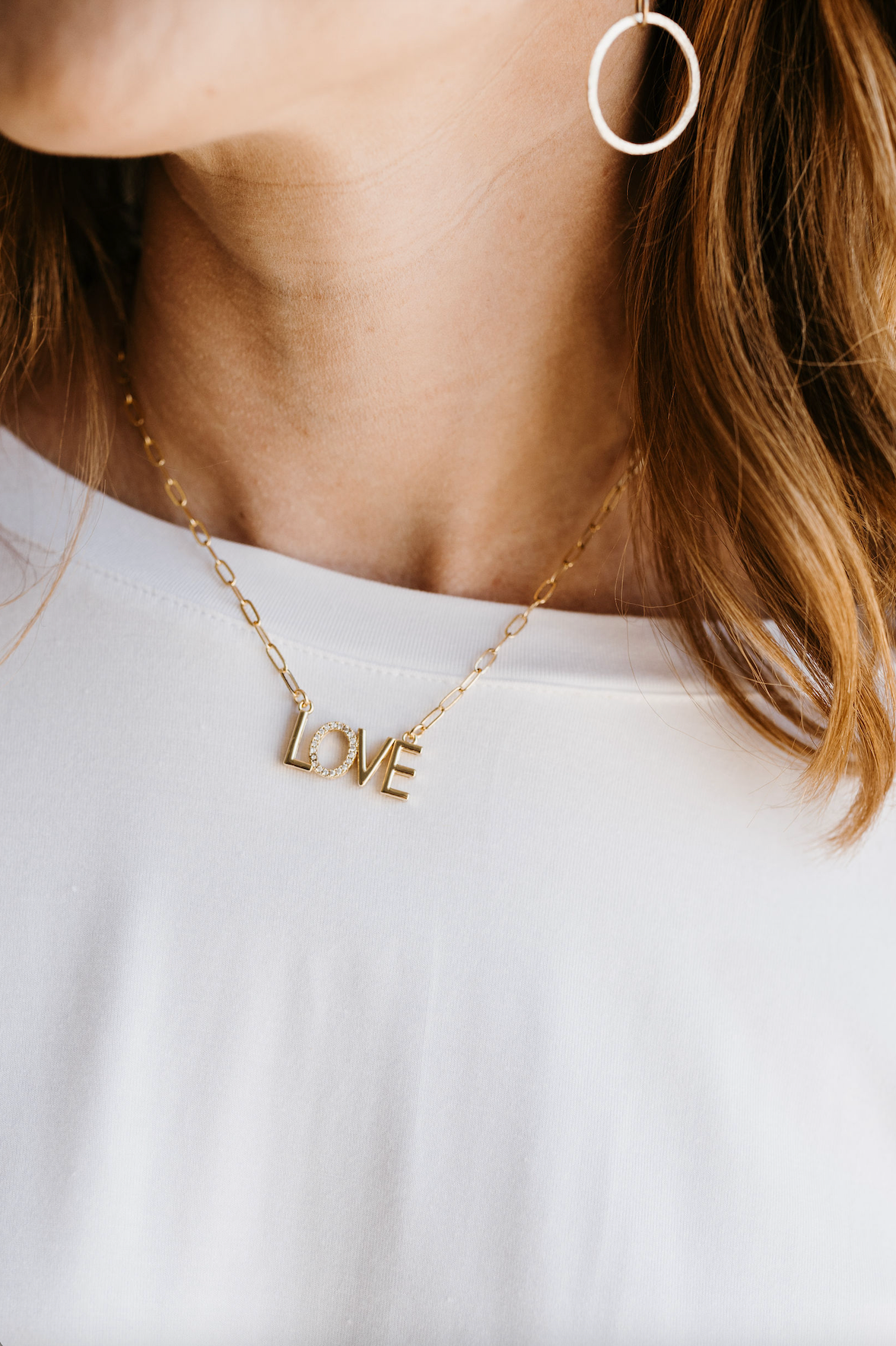 Dainty Love Box Necklace - Gold