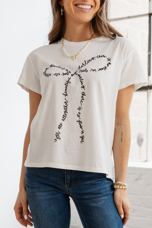 Altogether Beautiful Bow Tee